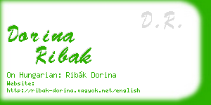 dorina ribak business card